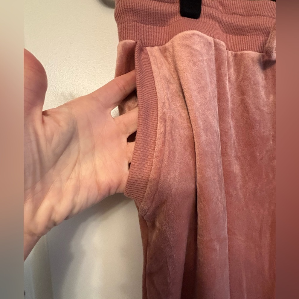 FELINA ROSE PINK VELOUR ZIP HOODIE SET XL - Picture 4 of 14